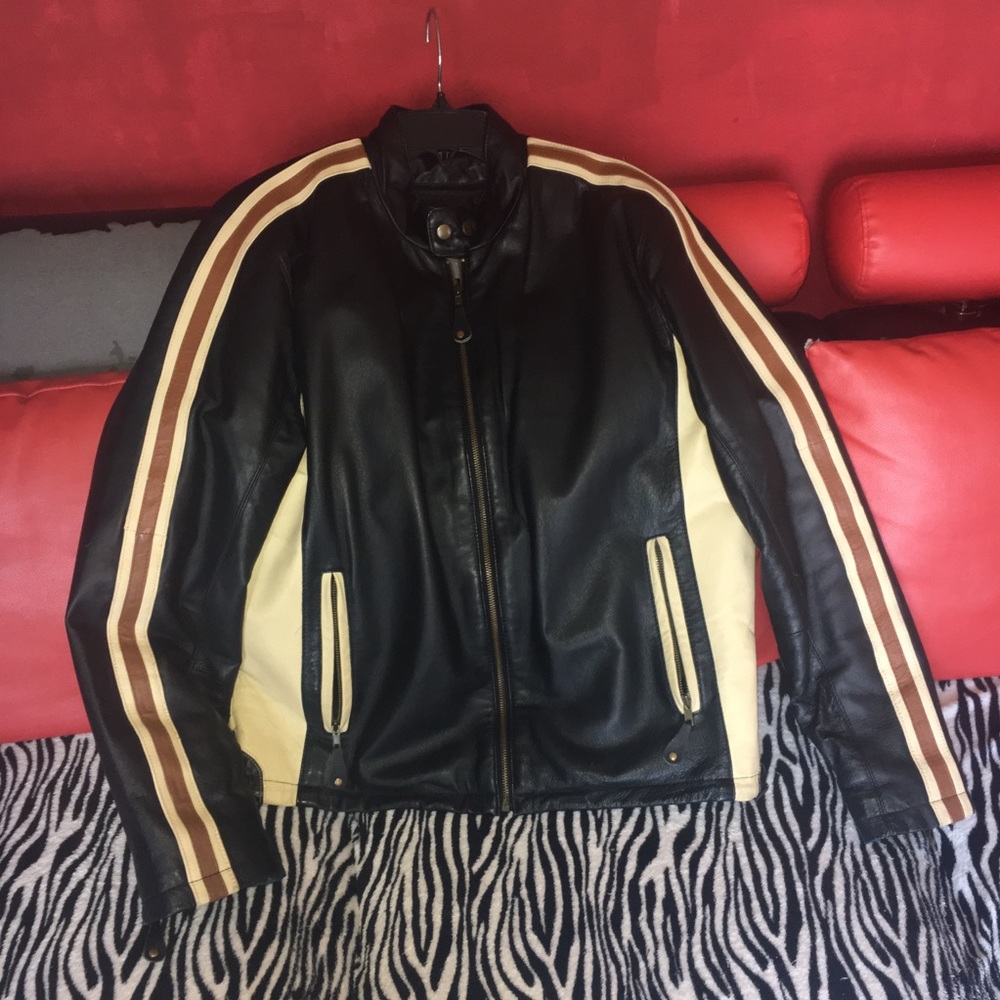 Leather Jacket striped